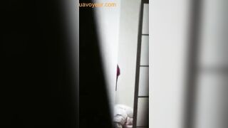 【チアリーダーの女子大生のお風呂】ハミ毛しない為に鏡に向かって股間チェック 5分19秒 voyeur jp