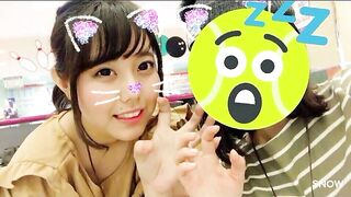黒髪清楚系激カワ美人巨乳J○の彼女の流出 01