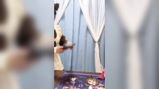 【メイドパンチラ逆さ撮り】新人の子＝・澪ちゃんの純白day1.2【コンカフェローアングル】 voyeur jp