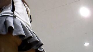 激ミニキュロット美脚ギャルローアングル撮影 voyeur jp 01