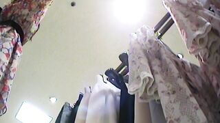 21 大人花柄ワンピ店員さん 薄ピンクp voyeur jp