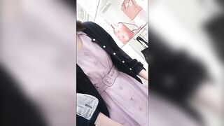 衝撃のラスト10秒 薄紫ミニワンピ店員さんのパンティ ミニスカショップ店員撮り２７ voyeur jp