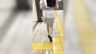 女子大生シリーズ メンヘラ系エロ女子の細くてスレンダーデカ尻でパーフェクトなエロ肉尻 300 voyeur jp