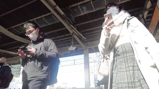 ムチムチニーハイtバック お天気女子アナ系美女めくりバレ voyeur jp