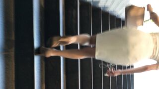 4k bomb303 白タイトレースワンピお姉さん voyeur jp