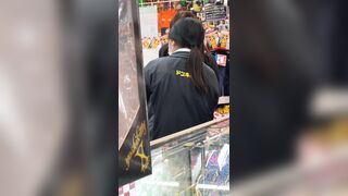 パンチラ 黒髪清楚jdの縞パン voyeur jp