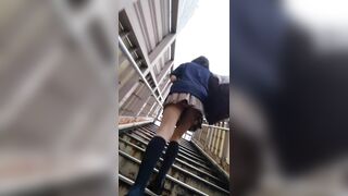 東京遠征2 有名高かわいい制服の3人の生pゲット voyeur jp